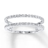 Thumbnail Image 1 of Previously Owned Diamond Enhancer Ring 1/4 ct tw 14K White Gold