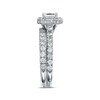 Thumbnail Image 2 of Previously Owned Neil Lane Diamond Bridal Set 1-7/8 ct Emerald/Round-Cut 14K White Gold