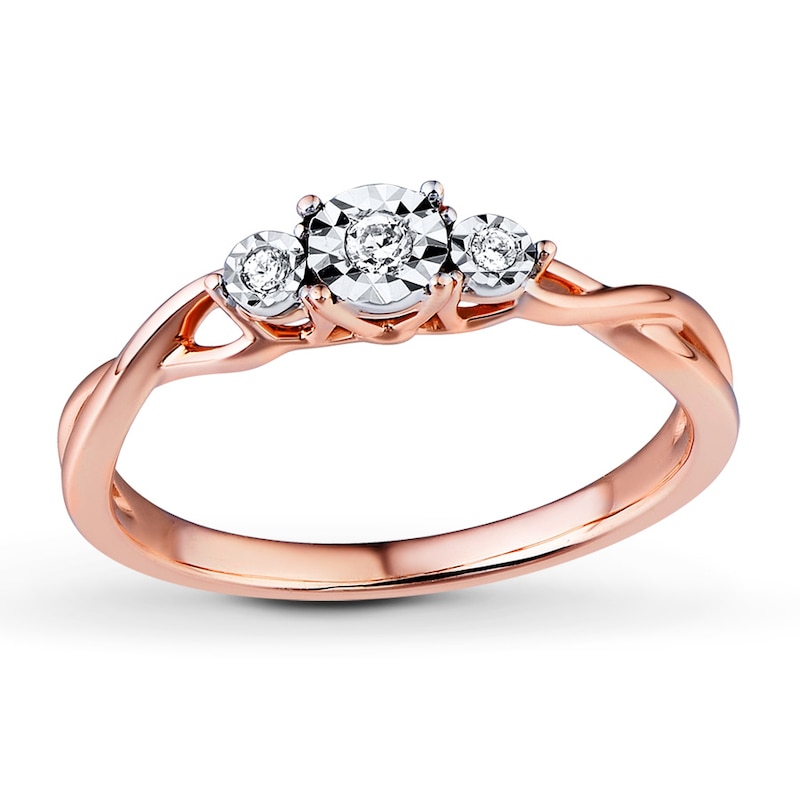 Previously Owned Diamond Ring 1/20 ct tw Round 10K Rose Gold