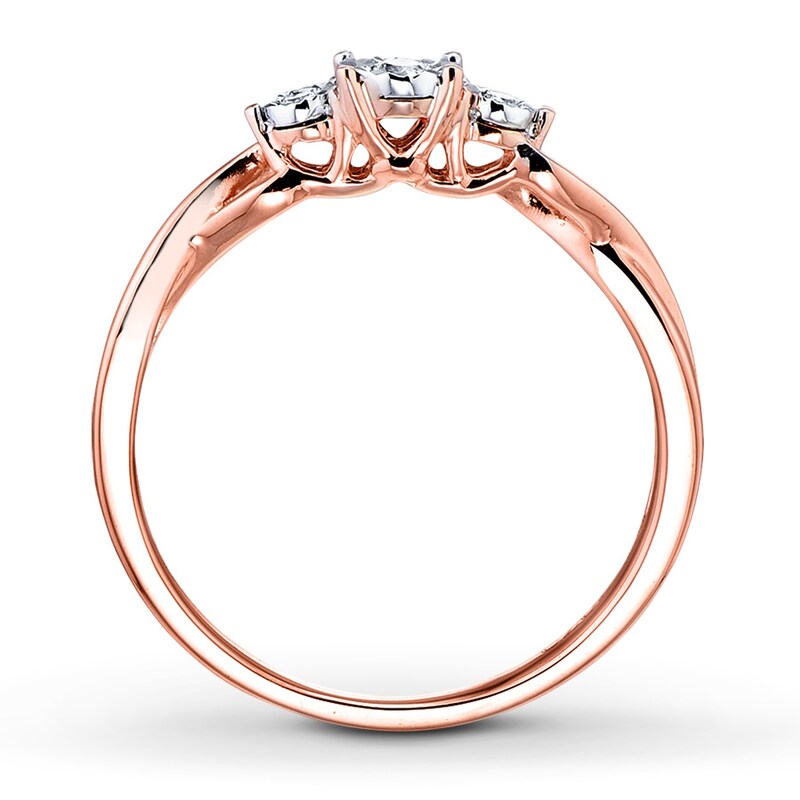 Previously Owned Diamond Ring 1/20 ct tw Round 10K Rose Gold