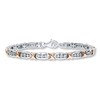 Thumbnail Image 1 of Previously Owned Diamond Bracelet 1/20 ct Sterling Silver & 10K Rose Gold 7.5&quot;