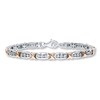 Thumbnail Image 0 of Previously Owned Diamond Bracelet 1/20 ct Sterling Silver & 10K Rose Gold 7.5"