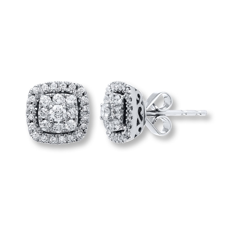 Main Image 1 of Previously Owned Neil Lane Diamond Earrings 1/2 cttw 14K White Gold