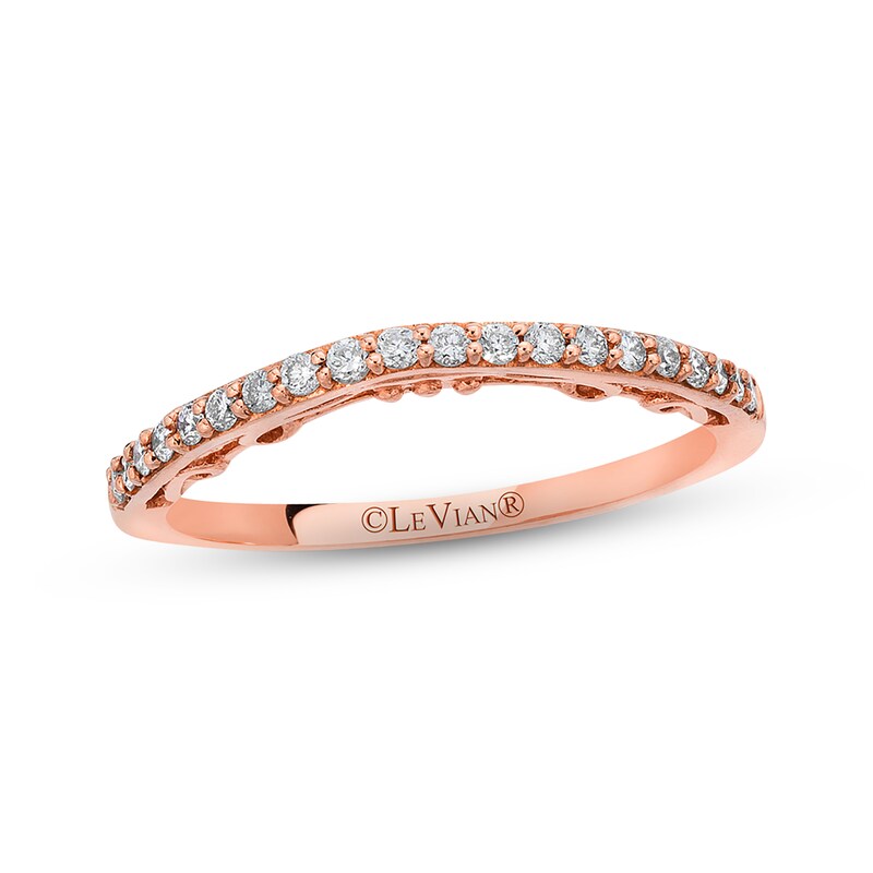 Main Image 1 of Previously Owned Le Vian Bridal Diamond Band 1/6 ct tw Round-cut 14K Strawberry Gold
