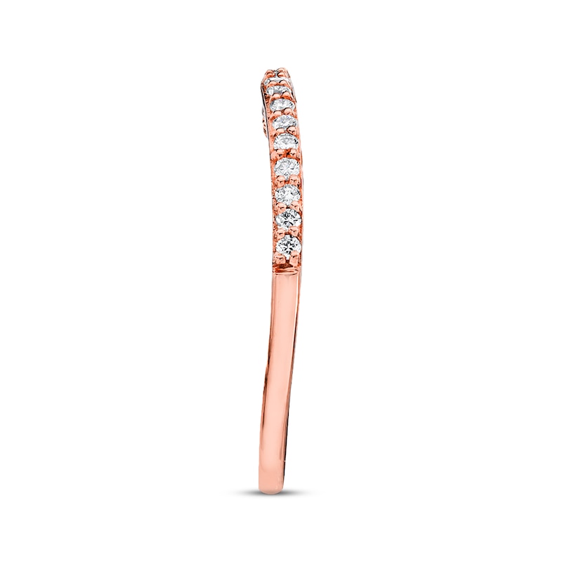 Main Image 3 of Previously Owned Le Vian Bridal Diamond Band 1/6 ct tw Round-cut 14K Strawberry Gold