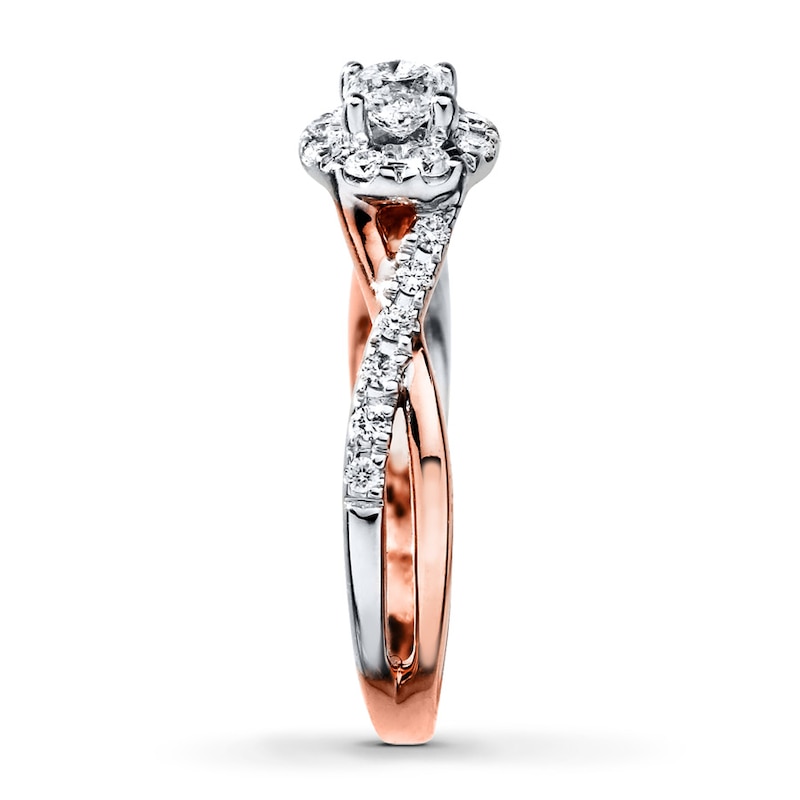 Main Image 3 of Previously Owned Diamond Ring 1/2 carat tw 10K Rose Gold