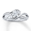 Thumbnail Image 1 of Previously Owned 3-Stone Diamond Ring 3/8 ct tw 14K White Gold