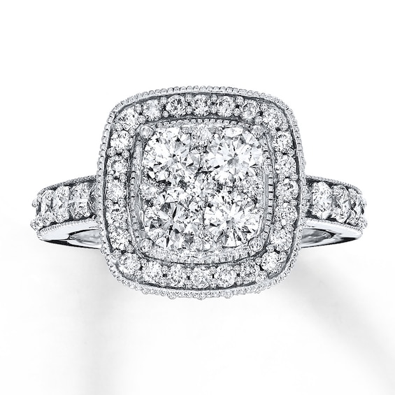Previously Owned Diamond Ring 2 ct tw Round-cut 14K White Gold