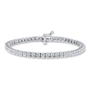 Thumbnail Image 1 of Previously Owned Diamond Bracelet 1/6 ct tw Round-cut 10K White Gold 7.25&quot;