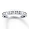 Thumbnail Image 1 of Previously Owned Diamond Anniversary Band 1/2 ct tw Baguette & Round-cut 14K White Gold