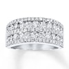 Thumbnail Image 1 of Previously Owned Diamond Anniversary Band 1-1/2 cts tw Round-cut 14K White Gold