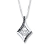 Thumbnail Image 1 of Previously Owned Unstoppable Love Diamond Necklace 1/10 ct tw Sterling Silver