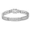 Thumbnail Image 1 of Previously Owned Men's Diamond Bracelet 2 ct tw Round-cut Sterling Silver 8.25&quot;