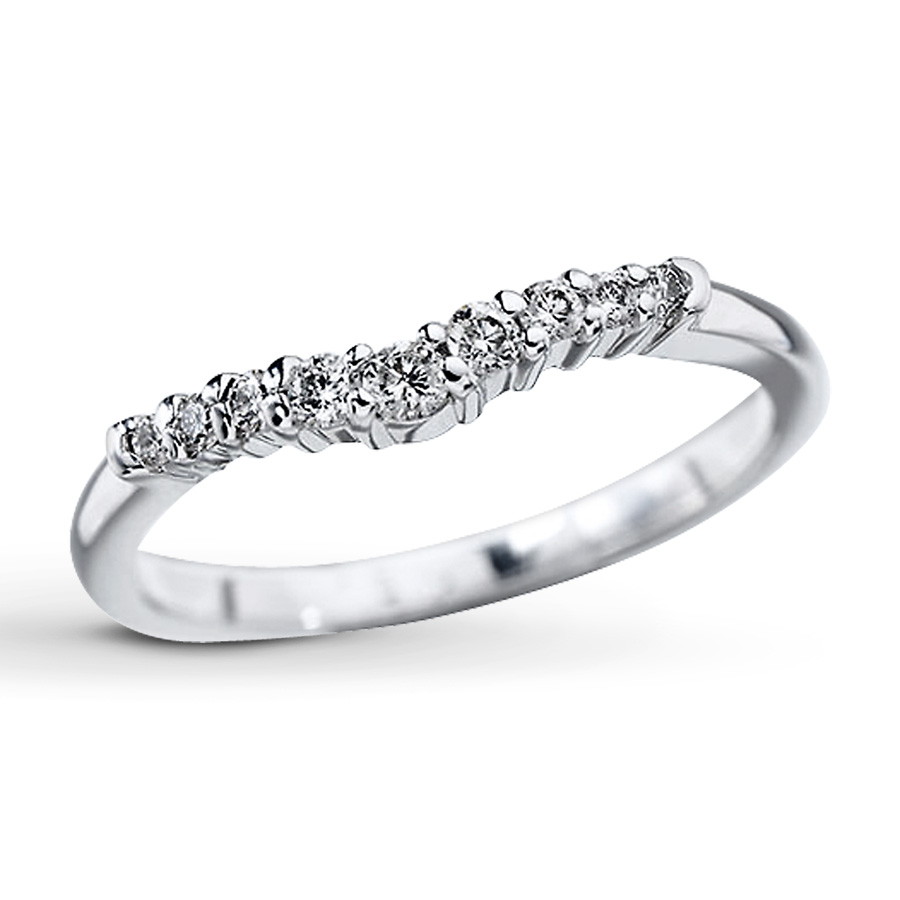 Previously Owned Diamond Enhancer Ring 1/5 ct tw Round-cut 14K White Gold