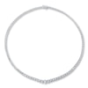 Thumbnail Image 1 of Previously Owned Certified Diamonds 7 ct tw Round-Cut 14K White Gold Necklace