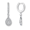 Thumbnail Image 1 of Previously Owned Neil Lane Designs 3/4 ct tw Diamonds 14K White Gold Earrings
