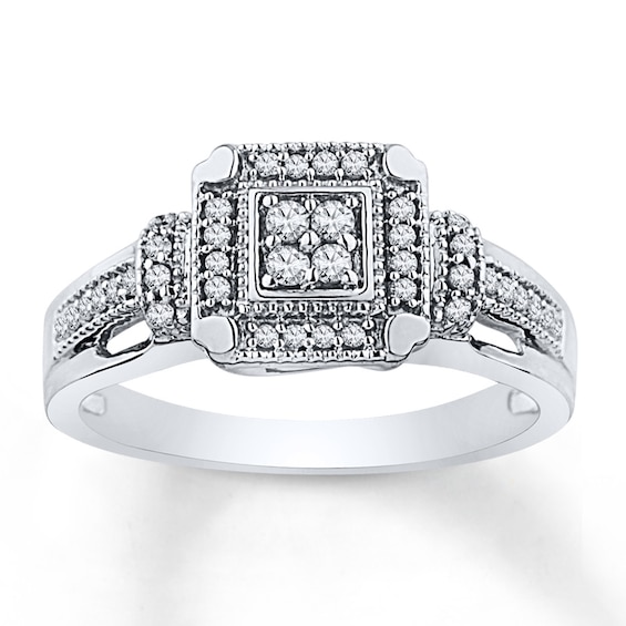 Previously Owned Diamond Fashion Ring 1/4 ct tw Sterling Silver