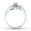 Previously Owned Diamond Engagement Ring 1/6 ct tw Round-cut 14K White Gold