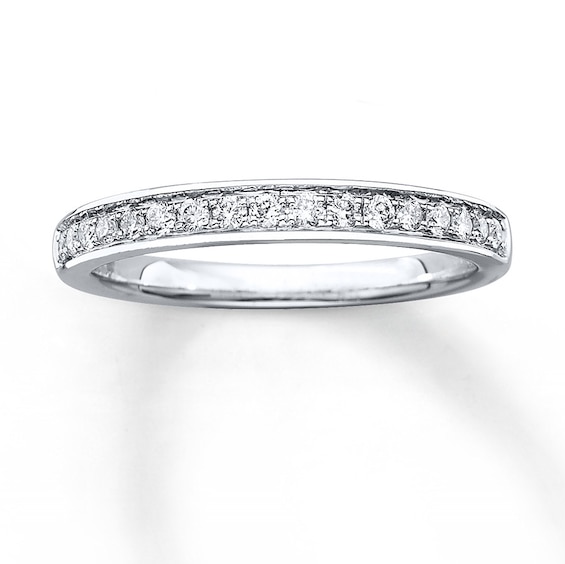 Previously Owned Diamond Wedding Band 1/5 ct tw 14K White Gold