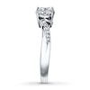 Thumbnail Image 3 of Previously Owned Diamond Ring 1/5 cttw Round-cut 10K White Gold