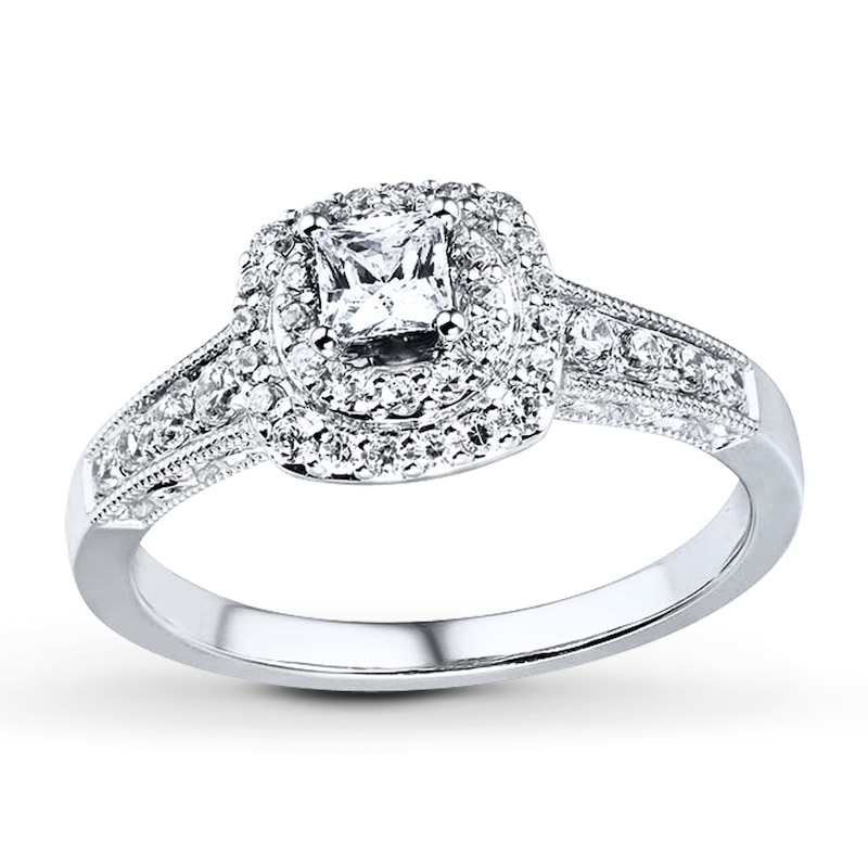 Main Image 1 of Previously Owned Diamond Ring 5/8 ct tw 14K White Gold