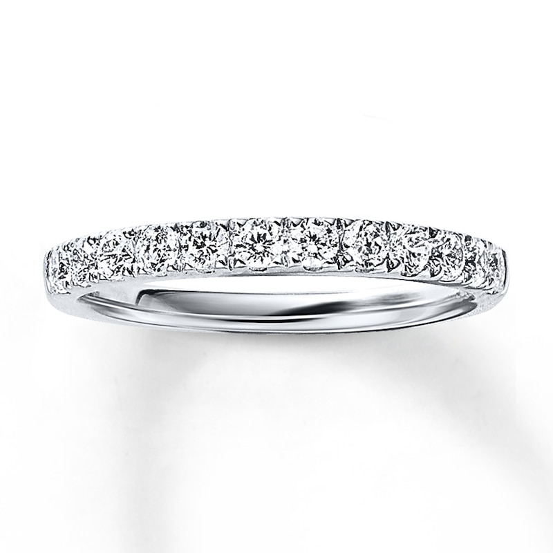 Main Image 1 of Previously Owned Radiant Reflections Diamond Wedding Band 1/2 ct tw 14K White Gold