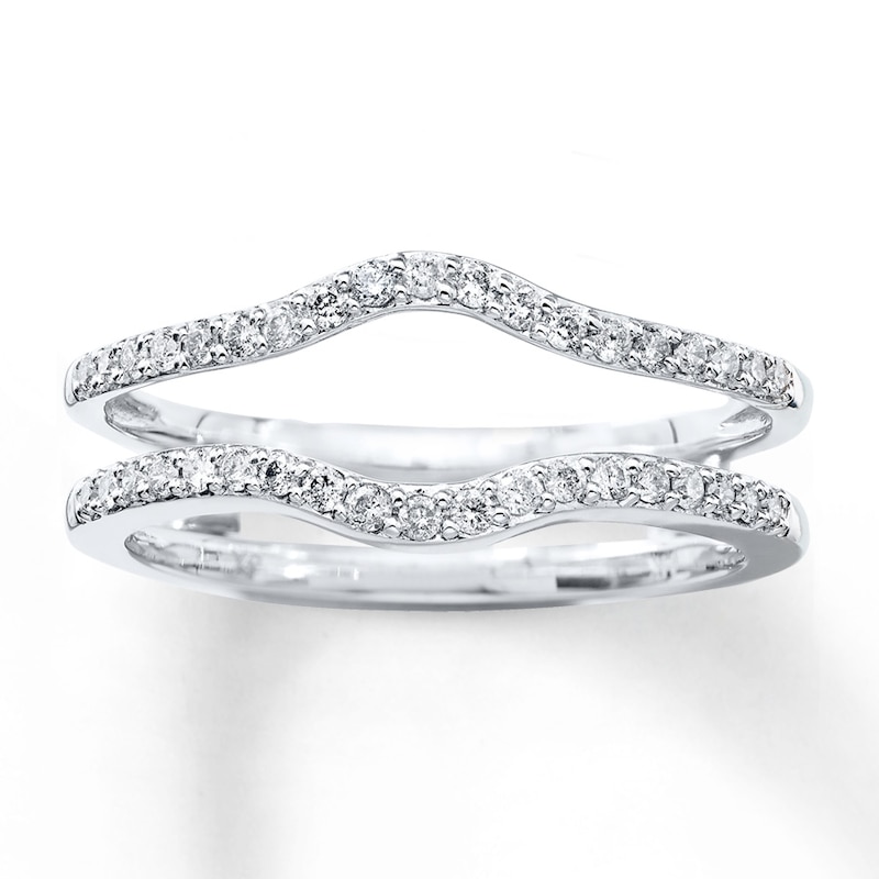 Main Image 1 of Previously Owned Enhancer Ring 1/4 ct tw Round-cut Diamonds 14K White Gold