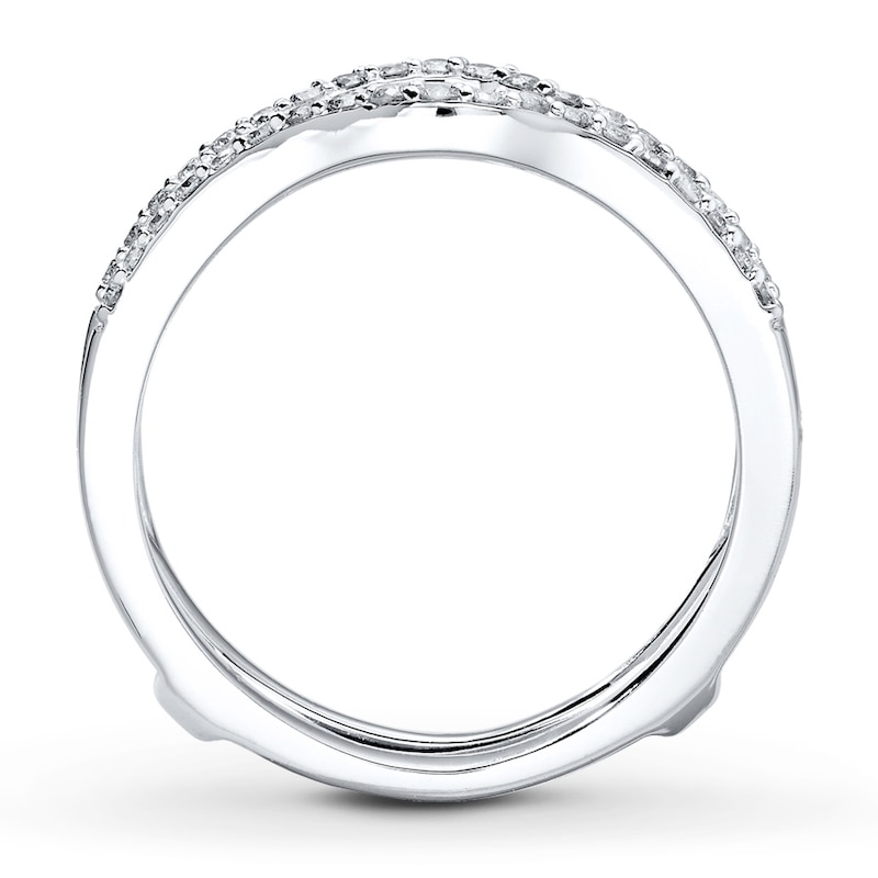 Main Image 2 of Previously Owned Enhancer Ring 1/4 ct tw Round-cut Diamonds 14K White Gold