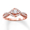 Thumbnail Image 0 of Previously Owned Diamond Engagement Ring 1/2 ct tw Round-cut 10K Rose Gold