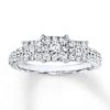 Thumbnail Image 1 of Previously Owned Diamond Engagement Ring 3/4 ct tw Round-cut 10K White Gold