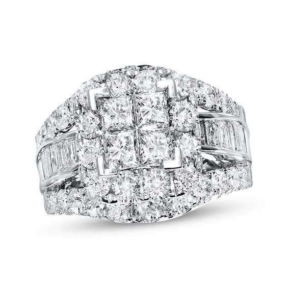 Previously Owned Diamond Engagement Ring 4 ct tw 14K White Gold