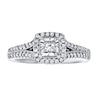 Thumbnail Image 1 of Previously Owned Diamond Ring 1/2 ct tw Princess/Round-cut 14K White Gold