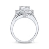 Thumbnail Image 2 of Previously Owned Diamond Bridal Set 3 ct tw Princess & Round-cut 14K White Gold