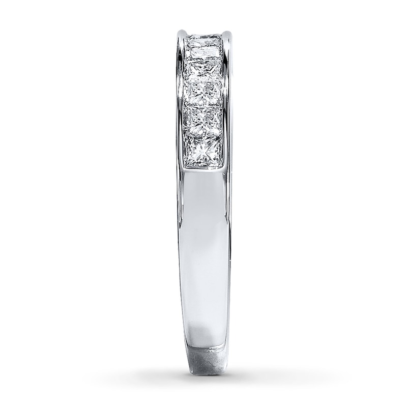 Main Image 3 of Previously Owned Diamond Band 1/2 ct tw Princess-cut 14K White Gold