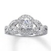 Thumbnail Image 1 of Previously Owned Diamond Engagement Ring 1 ct tw Round-cut 14K White Gold