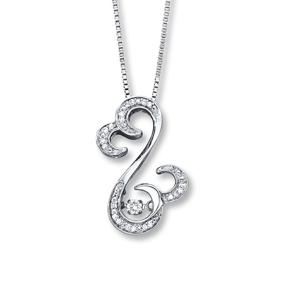 Previously Owned Diamond Necklace 1/10 ct tw Sterling Silver 18"