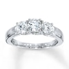 Thumbnail Image 0 of Previously Owned 3-Stone Diamond Ring 1 ct tw Round-cut 14K White Gold