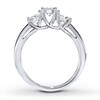Thumbnail Image 1 of Previously Owned 3-Stone Diamond Ring 1 ct tw Round-cut 14K White Gold