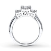 Thumbnail Image 2 of Previously Owned 3-Stone Diamond Ring 1 ct tw 14K White Gold