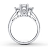 Thumbnail Image 2 of Previously Owned Diamond Ring 1-1/2 ct tw Princess-Cut 14K White Gold