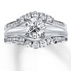 Thumbnail Image 2 of Previously Owned Diamond Enhancer Ring 5/8 ct tw Round-cut 14K White Gold