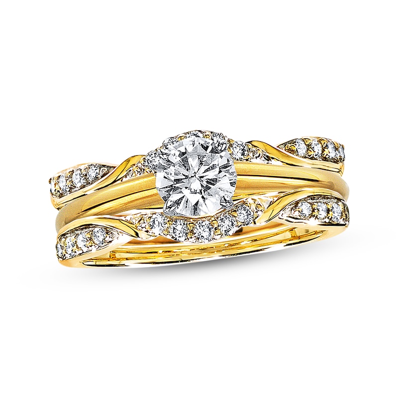 Previously Owned Diamond Enhancer Ring 1/3 ct tw Round-cut 14K Yellow Gold