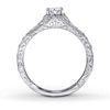Thumbnail Image 1 of Previously Owned Neil Lane Diamond Ring 3/4 ct tw Marquise & Round-cut 14K White Gold