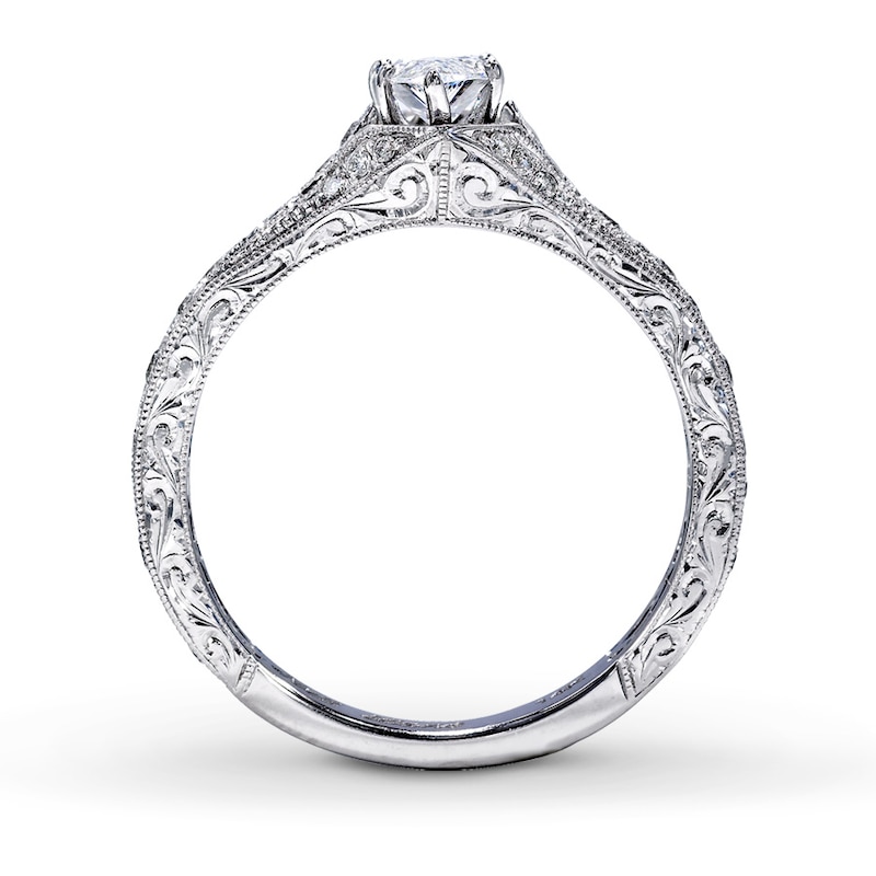 Previously Owned Neil Lane Diamond Ring 3/4 ct tw Marquise & Round-cut 14K White Gold