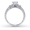 Thumbnail Image 1 of Previously Owned Neil Lane Bridal Ring 1-1/8 ct tw Princess/Round-cut Diamonds