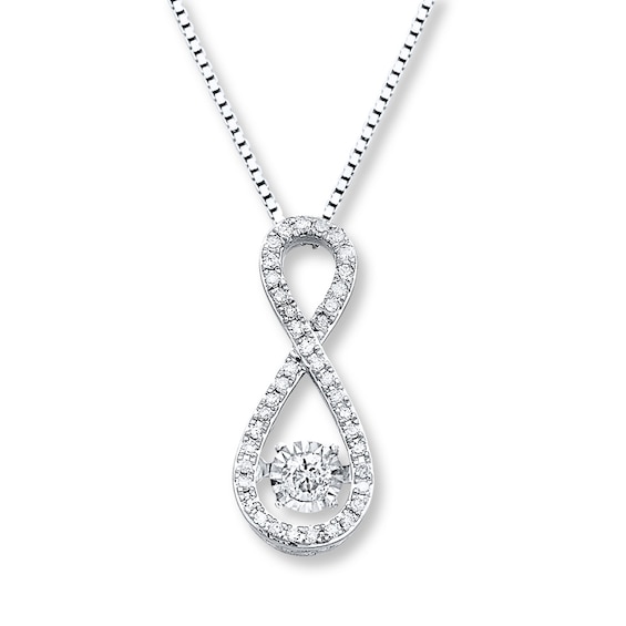 Previously Owned Unstoppable Love 1/5 ct tw Necklace 10K White Gold