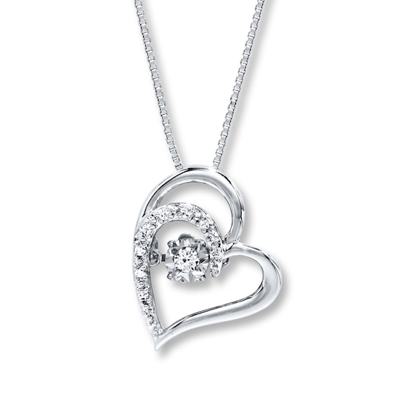 Previously Owned Unstoppable Love Diamond Necklace 1/20 ct tw Sterling Silver