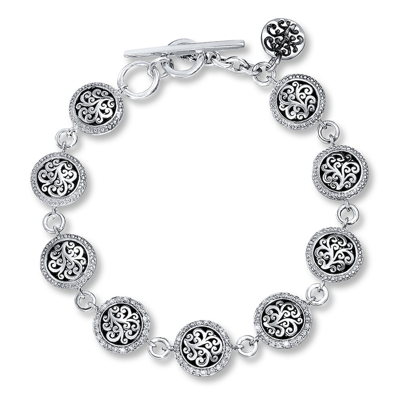 Main Image 1 of Previously Owned Lois Hill Bracelet 1/2 ct tw Diamonds Sterling Silver