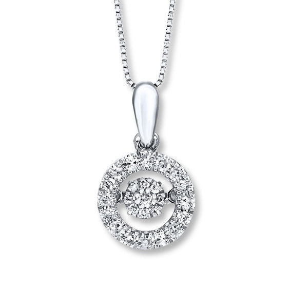 Previously Owned Unstoppable Love Diamond Necklace 1/5 ct tw Sterling Silver 18"