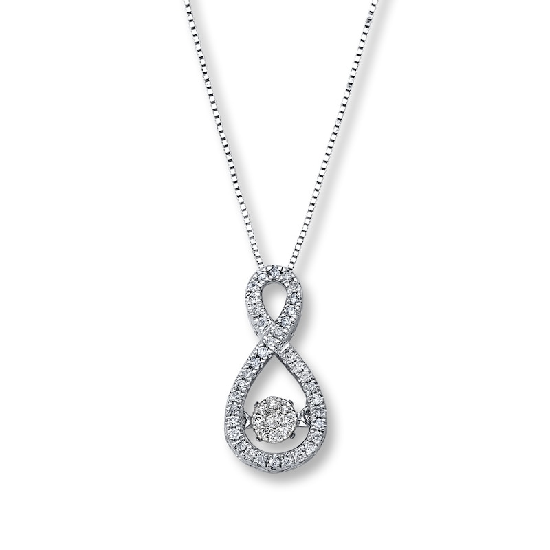Previously Owned Unstoppable Love 1/5 ct tw Necklace 10K White Gold